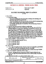 Kế hoạch dạy học Tin học 7 - Bài thực hành tổng hợp của Môdun (4 tiết) - Năm học 2016-2017 - Nguyễn Văn Dũng